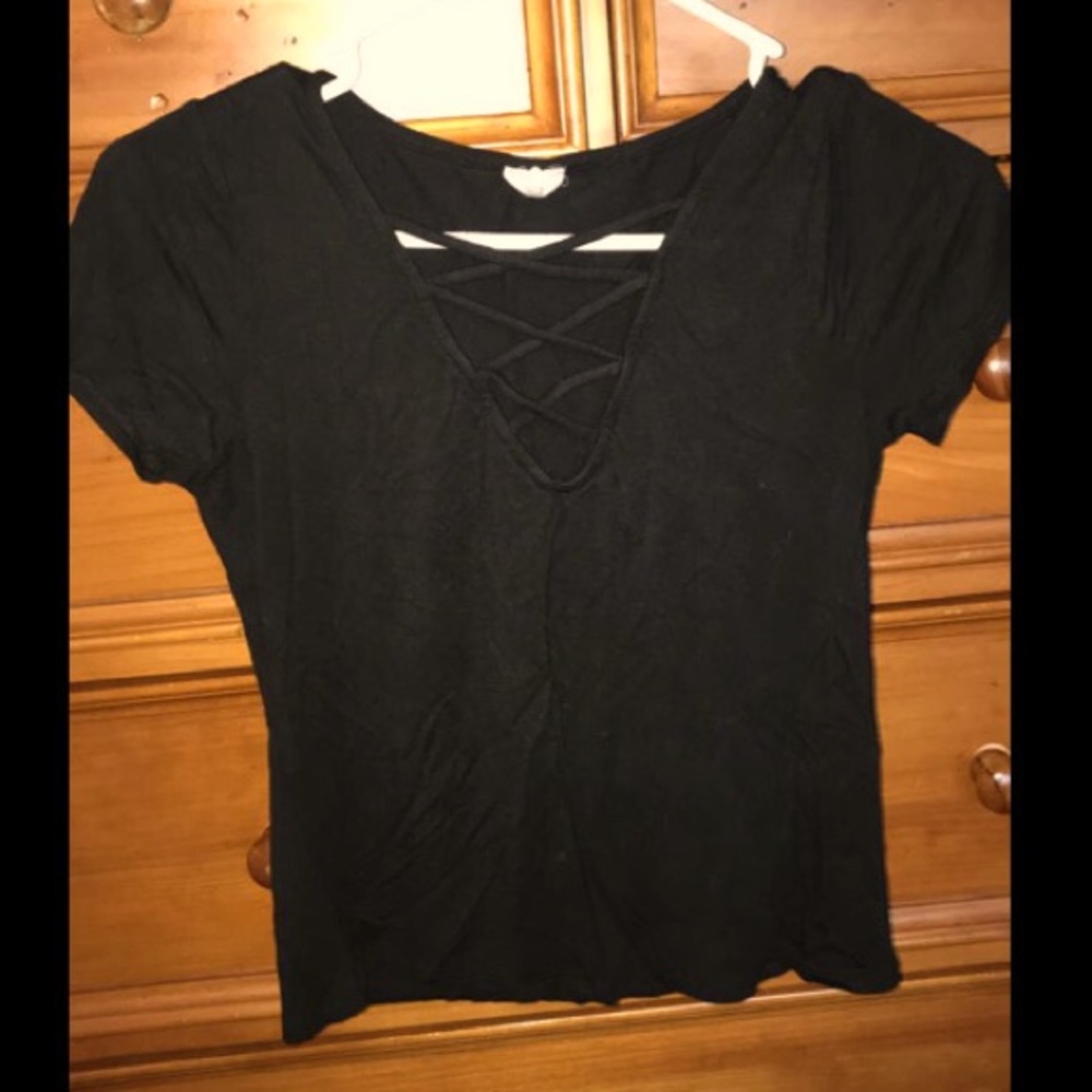 Black crop top